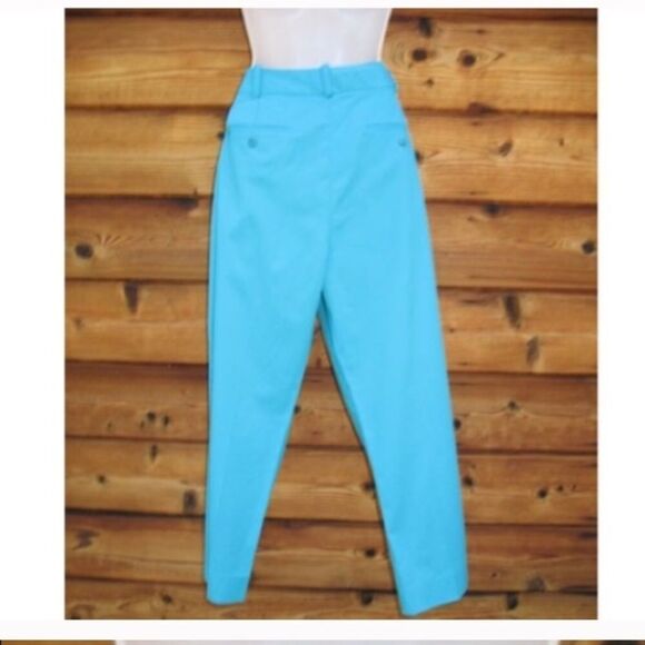 NWT Talbots Turquoise Curvy Cropped Pants - Picture 5 of 7